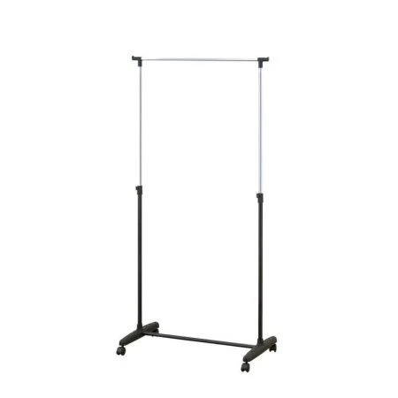 Вешалка гардеробная телескопическая на колесах 80*38*95-164,5см на 15кг окр.сталь хром Basic (8)