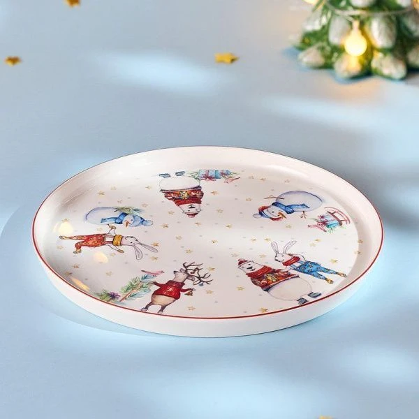 Тарелка мелкая 26см фарфор Winter Story обеденная (24)