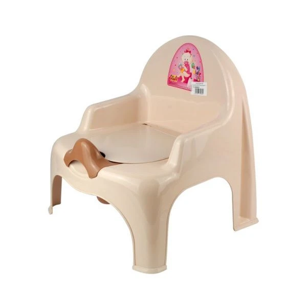Горшок детский стульчик пластик ДУНЯ молочный 11102 (15)