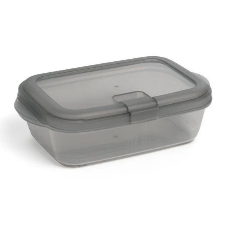 Контейнер пищевой 1,9л 268*157*79мм пластик СВЧ Push графит (9)