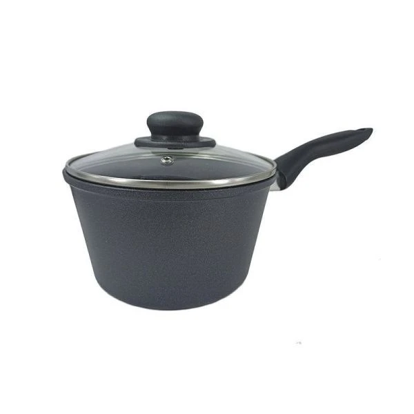 Ковш 2л алюминий АП КуХмистер со стекл.крышкой 20см Dariis RKO-2 (10/4)