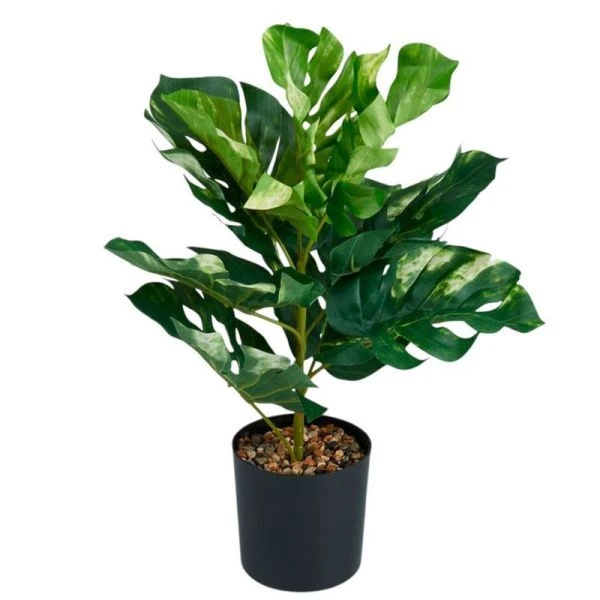 Цветы искусственные в горшке Монстера 42*30см