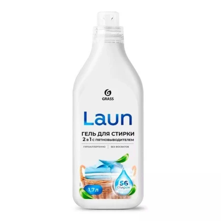 Гель для стирки 2в1 с пятновыводителем 1,7л Laun (6) 126154