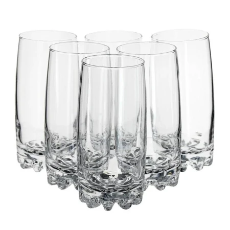 Стаканы набор 6шт 390мл стекло СИЛЬВАНА высокие (4)
