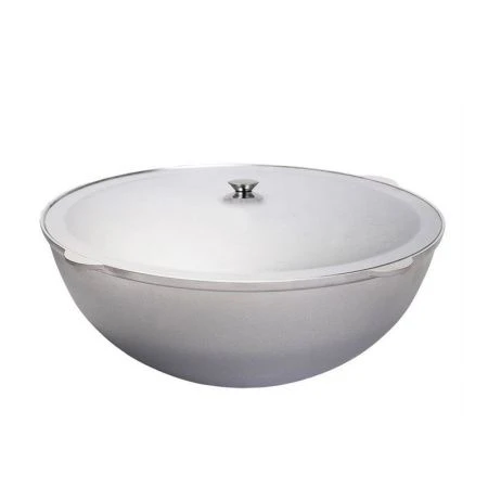 Казан для плова 22л алюминий с крышкой (2)