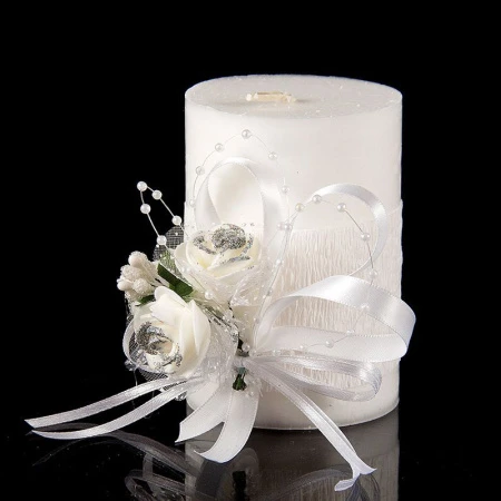 яяяСвеча Свадебная парафин 10*7см (60)