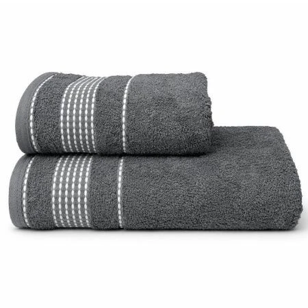 Полотенце махровое 70*140см SPORTY серый 400гр