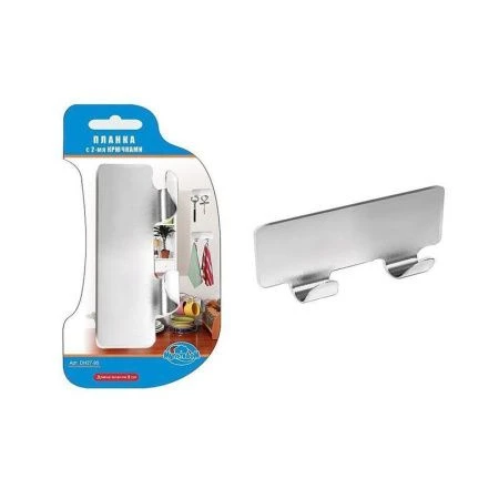 Вешалка 2 крючка 8см металл Стэнли стил (144)