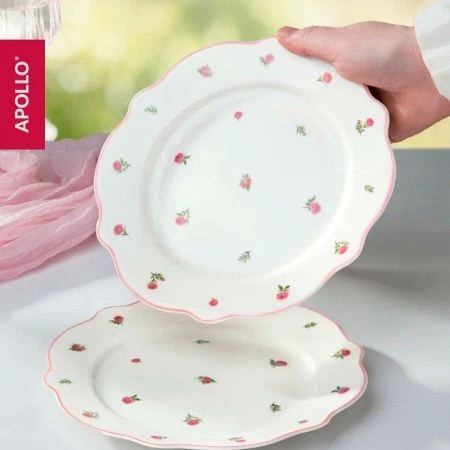 Тарелка мелкая 19см фарфор French rose десертная FRR-07 (48)