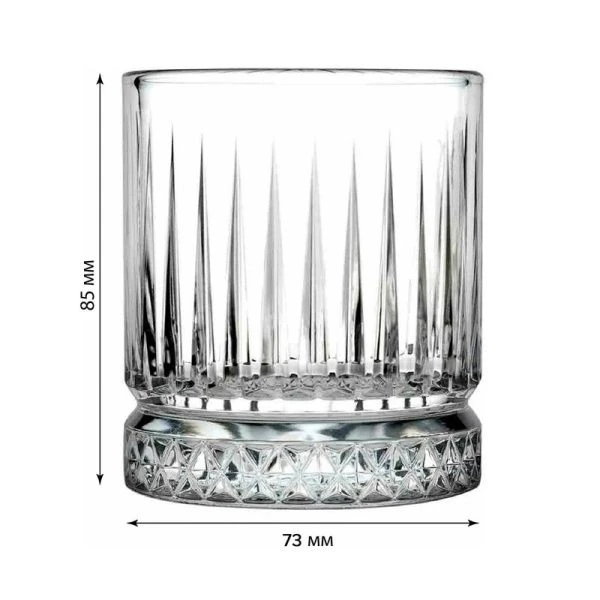 Стаканы набор 4шт 210мл стекло ЭЛИЗИЯ низкие (6)