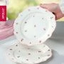 Тарелка мелкая 19см фарфор French rose десертная FRR-07 (48)