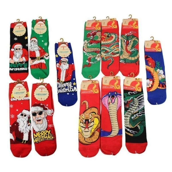 Носки НОВЫЙ ГОД мужские арт:7124,1192,7118,7123 р.41-47