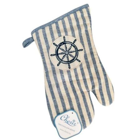 Прихватка-рукавица 30*18 хлопок МОРСКИЕ МОТИВЫ PG-314
