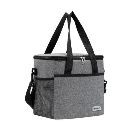 Термосумка 22л 33*25*27см текстиль темно-серая DFB12822dark-grey (50)