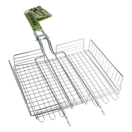 Решетка-гриль 58(+5)х30*25*5,5см нерж.сталь со съемной ручкой картонный веер в подарок (8) ВЫВОД