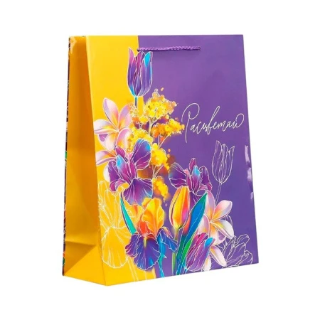 Пакет бумажный 24*29*9см Расцветай (1/200) Пакет бумажный 24*29*9см Расцветай (1/200)