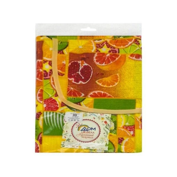 Фартук с карманами рогожка ЦИТРУСОВЫЙ МИКС 803/1 ДомВелл