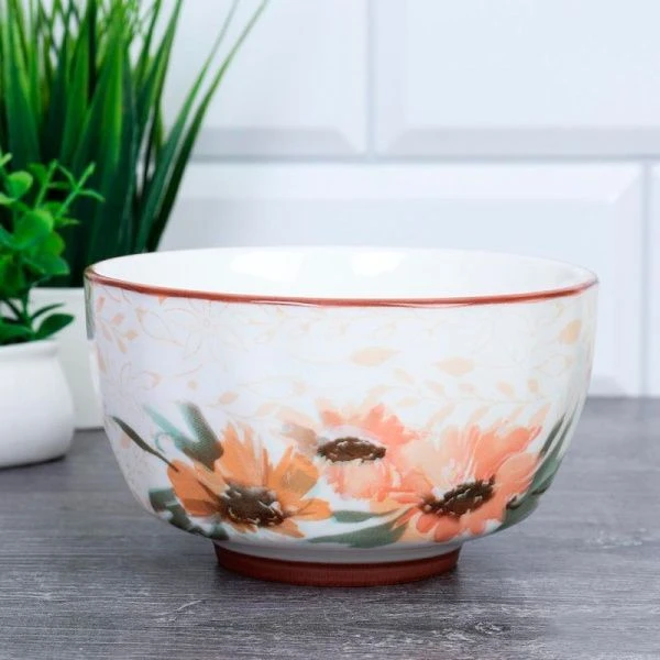 Салатник 450мл фарфор Подсолнух RT-1151 (10/80)