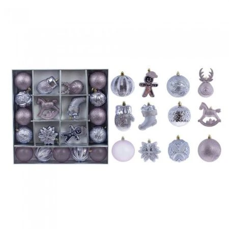 Украшение новогоднее Шар 20шт 40*8*40см пластик