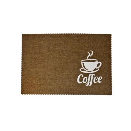 Салфетка сервировочная 44*29см ПВХ COFFEE коричневая JC-15496 (300) Салфетка сервировочная 44*29см ПВХ COFFEE коричневая JC-15496 (300)