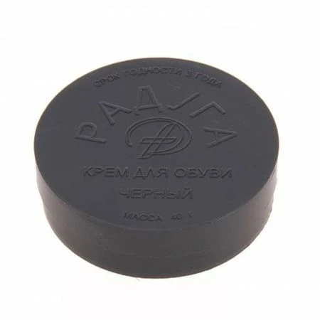 Крем для обуви РАДУГА баночка-шайба 40г черный (50)
