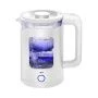 Чайник электрический 1,5л 1500Вт стекло диск.нагр.эл-т, белый пласт.корпус IR-1918 (12)