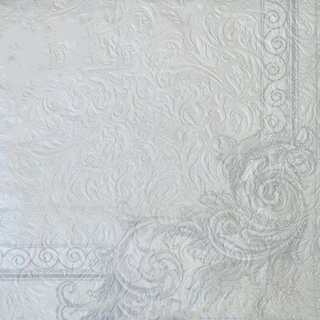 Салфетки бумажные набор 3-х слойные 33*33 ЛОРИ Лакшери Барокко серебро 56667 (16)