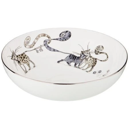 Тарелка глубокая 19см фарфор КОТИКИ (24)