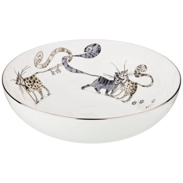 Тарелка глубокая 19см фарфор КОТИКИ (24)