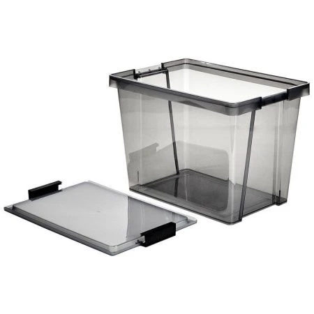 Контейнер для хранения 30л пластик ХЕНДИ черный прозрачный (11)