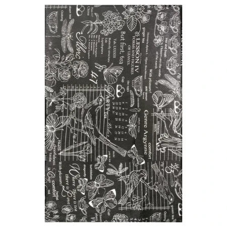 Полотенце кухонное 45*70см рогожка ВЕРСАЛЬ ЧЕРНЫЙ с каймой LeSonnet арт. 3