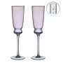 Бокалы для шампанского набор 2шт 210мл стекло Twist & Shine фиолетовый (15)