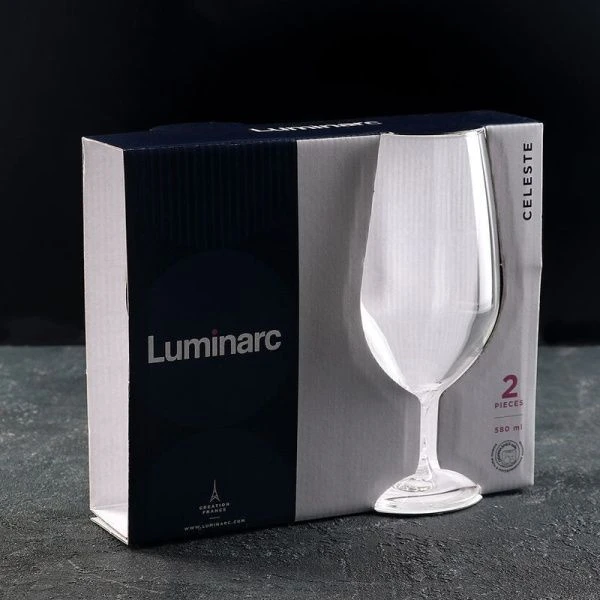 Бокалы для пива набор 2шт 580мл стекло СЕЛЕСТ Р3249 (3)