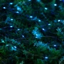 Гирлянда Нить Роса серебристая нить 10м 100 ламп 2 режима синий свет (30)