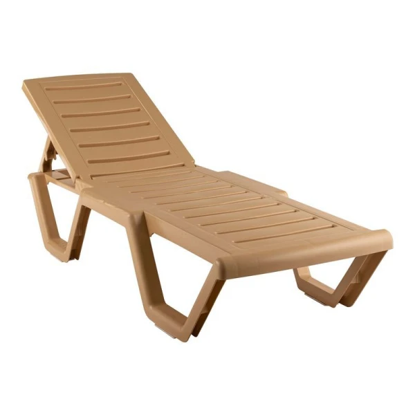Шезлонг пластик Атлант 186*63*32см, нагрузка до 150кг бежевый (1) Шезлонг пластик Атлант 186*63*32см, нагрузка до 150кг бежевый (1)