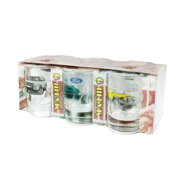 Стопки набор 6шт 50мл стекло АВТО