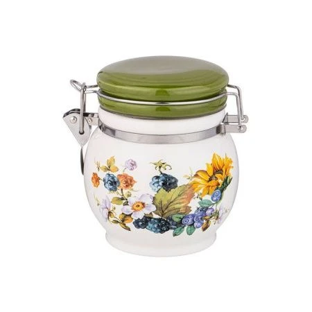 Банка для сыпучих продуктов 450мл 10,3*12см керамика УРОЖАЙ (32)