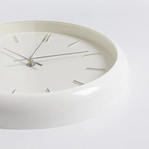 Часы настенные 30см пластик РУБИН Классика белые (10)