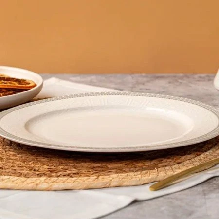 Тарелка мелкая 25см фарфор ALEKSANDRIA обеденная TDP680 (6)