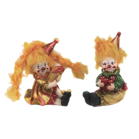 яяяФигурка Клоун Стеша и Стёпа с сердечками 5,2*7*3см 459961