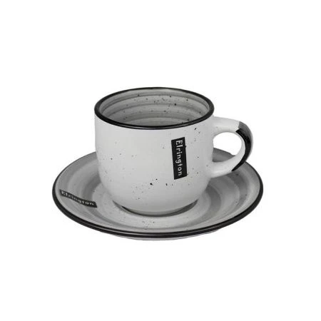 Чайный набор 2пр керамика Аэрография ГРАФИТОВЫЙ БРИЗ на 1 персону 260мл (24)