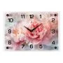 Часы настенные 35*25см стекло РУБИН Розовые пионы (10)
