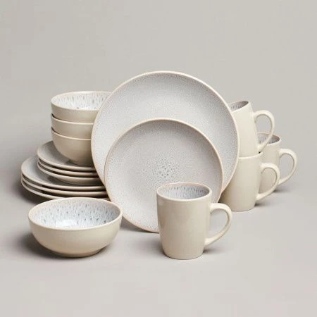 Столовый набор 16пр на 4 персоны керамика Crocus бежевый (1)