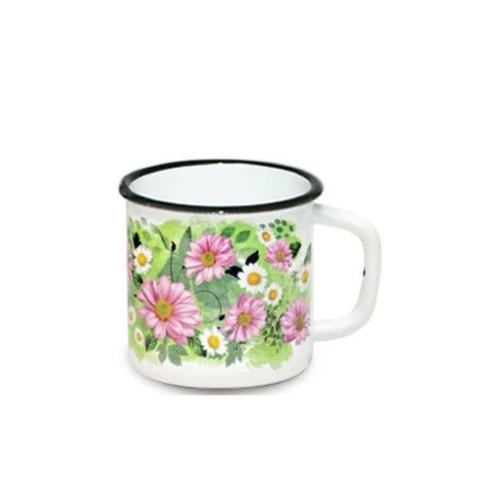 Кружка 1л эмаль белая с рис. 01-0107/7 (18)