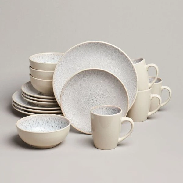 Столовый набор 16пр на 4 персоны керамика Crocus бежевый (1)