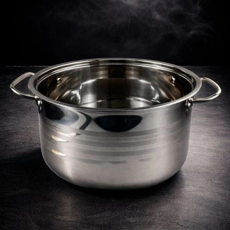 Кастрюля 14,5л 36*19см нерж.сталь с мет.крышкой индукция JC-182