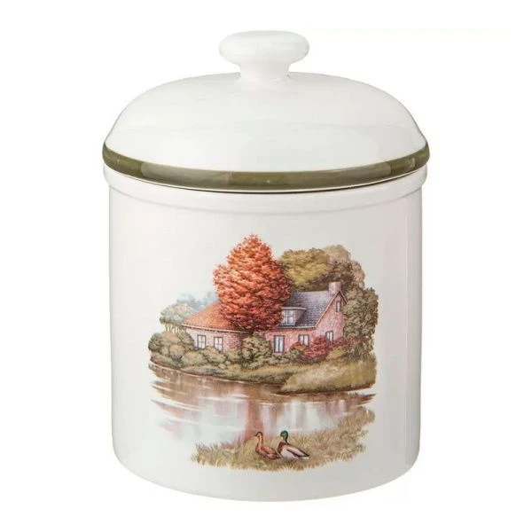 Банка для сыпучих продуктов 500мл 14см фарфор Family House (18)