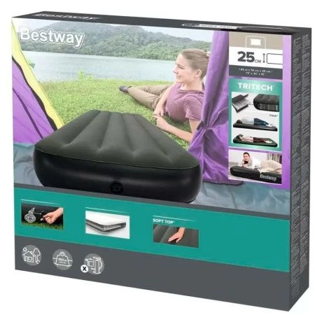 Матрас надувной одноместный 185*76*25см Jr Twin Tritech 6713K Bestway