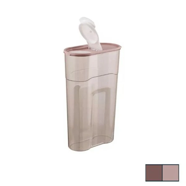 Банка для сыпучих продуктов 2,3л 172*88*265мм пластик ЛЮКС (16)