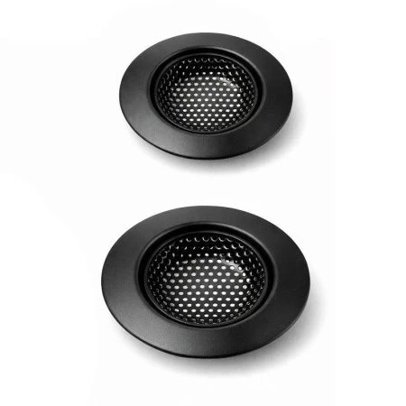 Ситечко в раковину 2шт 7/9см металл черный ST-1634 (288)